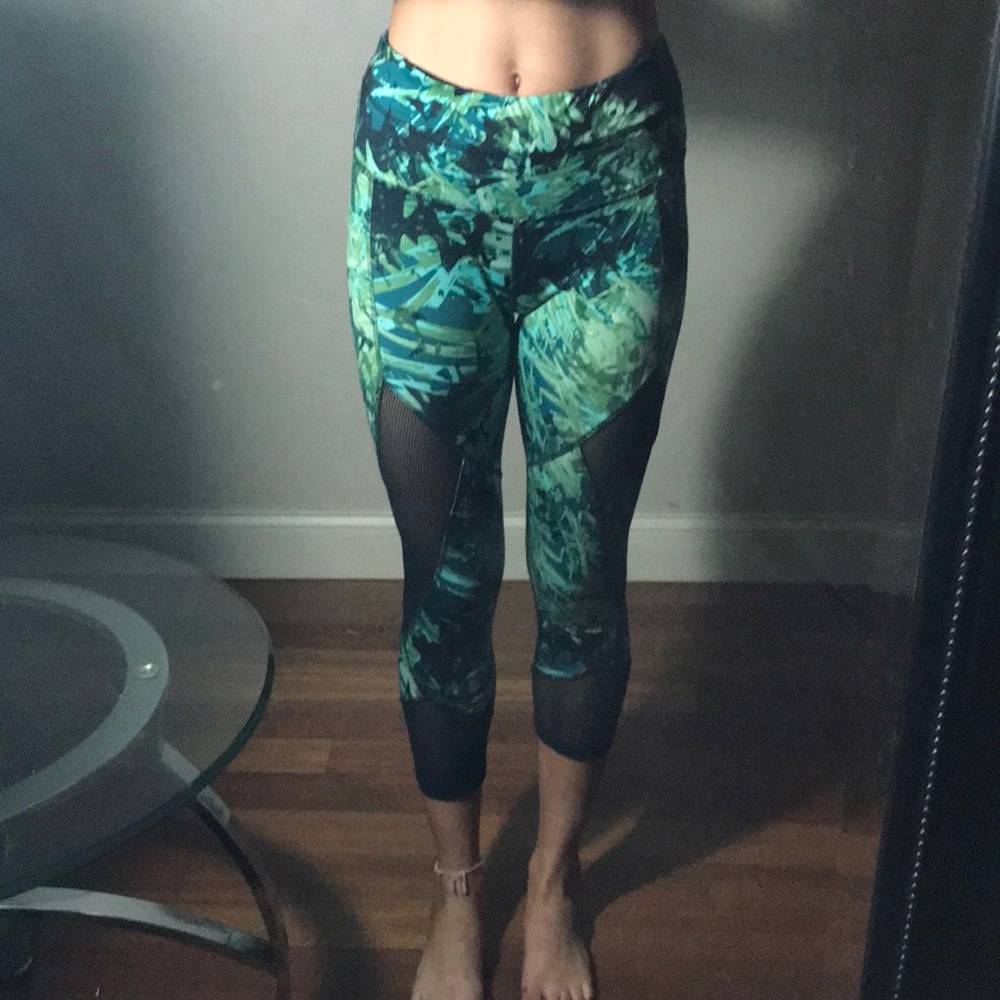 Green & Black Workout Leggings